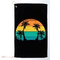 Retro Summer Tropical Beach Golf Towel thumb 0