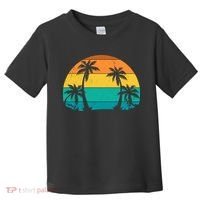Retro Summer Tropical Beach Toddler T-Shirt thumb 0