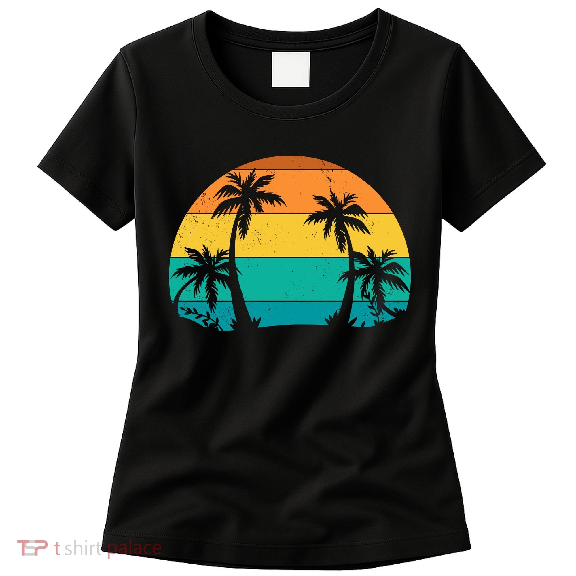 Retro Summer Tropical Beach Women's T-Shirt