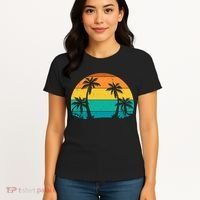 Retro Summer Tropical Beach Women's T-Shirt thumb 4