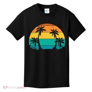 Retro Summer Tropical Beach Kids T-Shirt