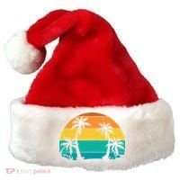 Retro Summer Tropical Beach Santa Hat thumb 0