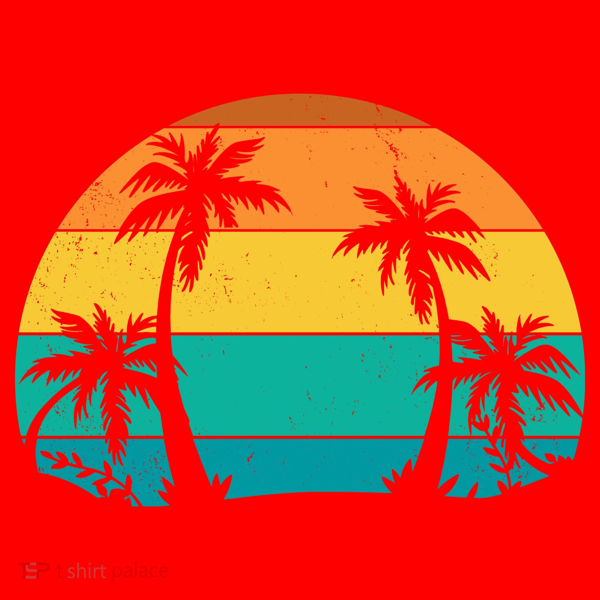 Retro Summer Tropical Beach Santa Hat