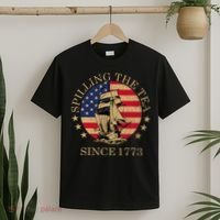 Retro Spilling The Tea Since 1773 4th Of July Gift T-Shirt thumb 2