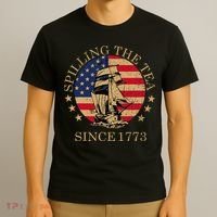 Retro Spilling The Tea Since 1773 4th Of July Gift T-Shirt thumb 3