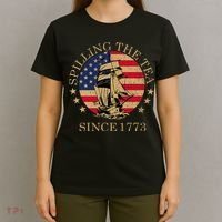 Retro Spilling The Tea Since 1773 4th Of July Gift T-Shirt thumb 4
