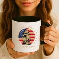 Retro Spilling The Tea Since 1773 4th Of July Gift Coffee Mug thumb 3