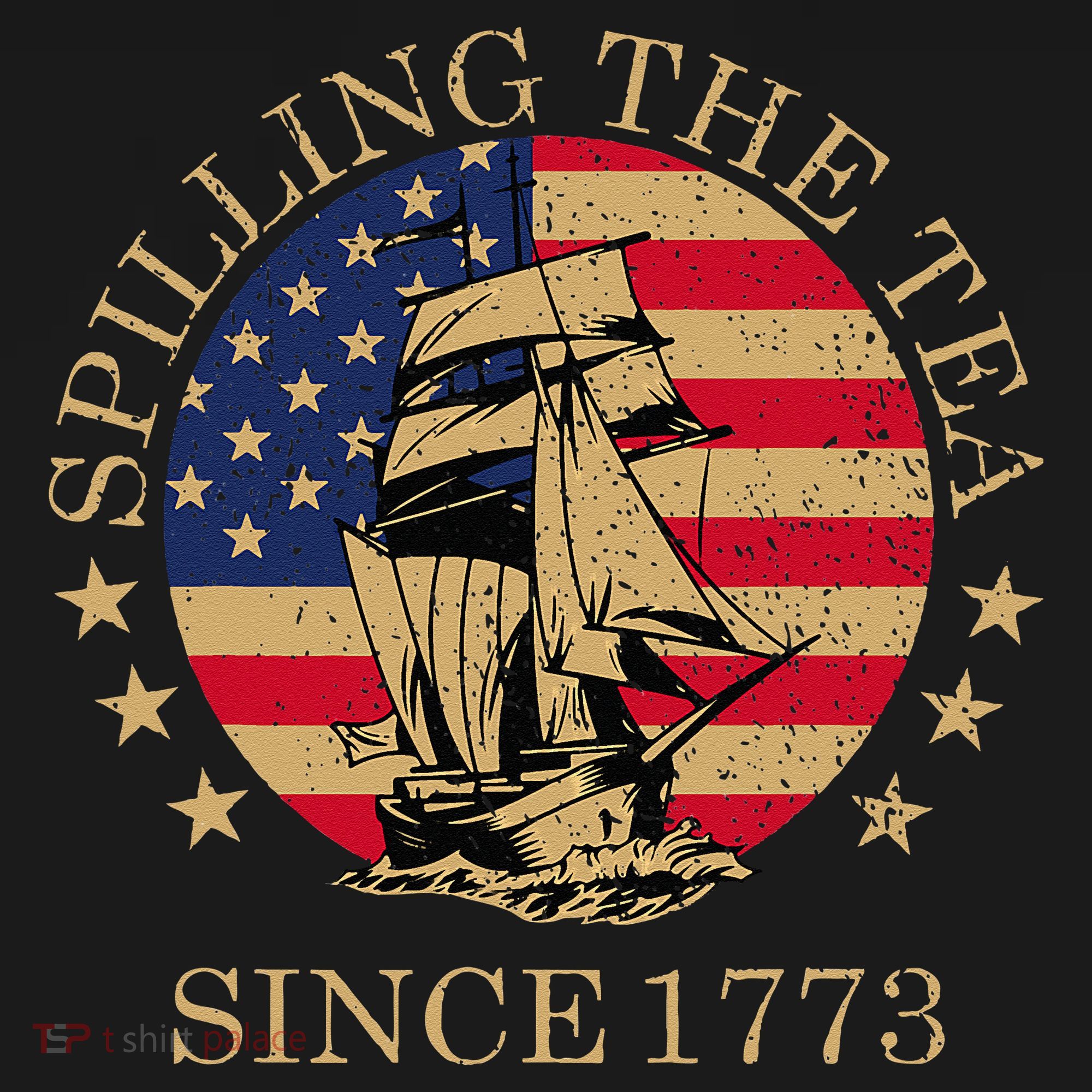 Retro Spilling The Tea Since 1773 4th Of July Gift Women's Hoodie