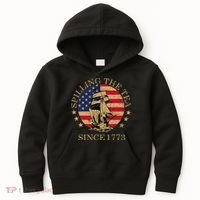Retro Spilling The Tea Since 1773 4th Of July Gift Kids Hoodie thumb 0