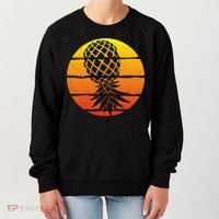 Retro Sunset Upside Down Pineapple Swinger Women's Sweatshirt thumb 0