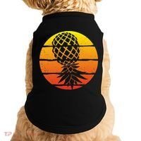Retro Sunset Upside Down Pineapple Swinger Doggie Tank thumb 0