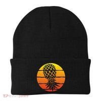 Retro Sunset Upside Down Pineapple Swinger Beanie thumb 0