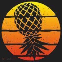 Retro Sunset Upside Down Pineapple Swinger Tumbler thumb 3
