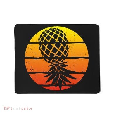 Retro Sunset Upside Down Pineapple Swinger Mousepad