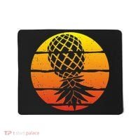 Retro Sunset Upside Down Pineapple Swinger Mousepad thumb 0