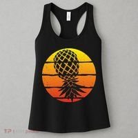 Retro Sunset Upside Down Pineapple Swinger Women's Tank Top thumb 3