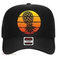 Retro Sunset Upside Down Pineapple Swinger Hat thumb 0