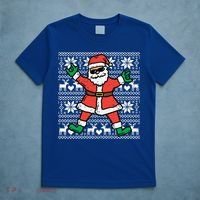 Rocker Santa Ugly Xmas Sweater Funny Christmas Rock Gift T-Shirt thumb 5