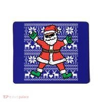 Rocker Santa Ugly Xmas Sweater Funny Christmas Rock Gift Mousepad thumb 0