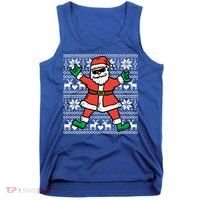 Rocker Santa Ugly Xmas Sweater Funny Christmas Rock Gift Tank Top thumb 0
