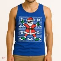 Rocker Santa Ugly Xmas Sweater Funny Christmas Rock Gift Tank Top thumb 3