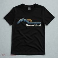 Retro Snowbird Utah Ut Vintage Sunrise Mountains T-Shirt thumb 5