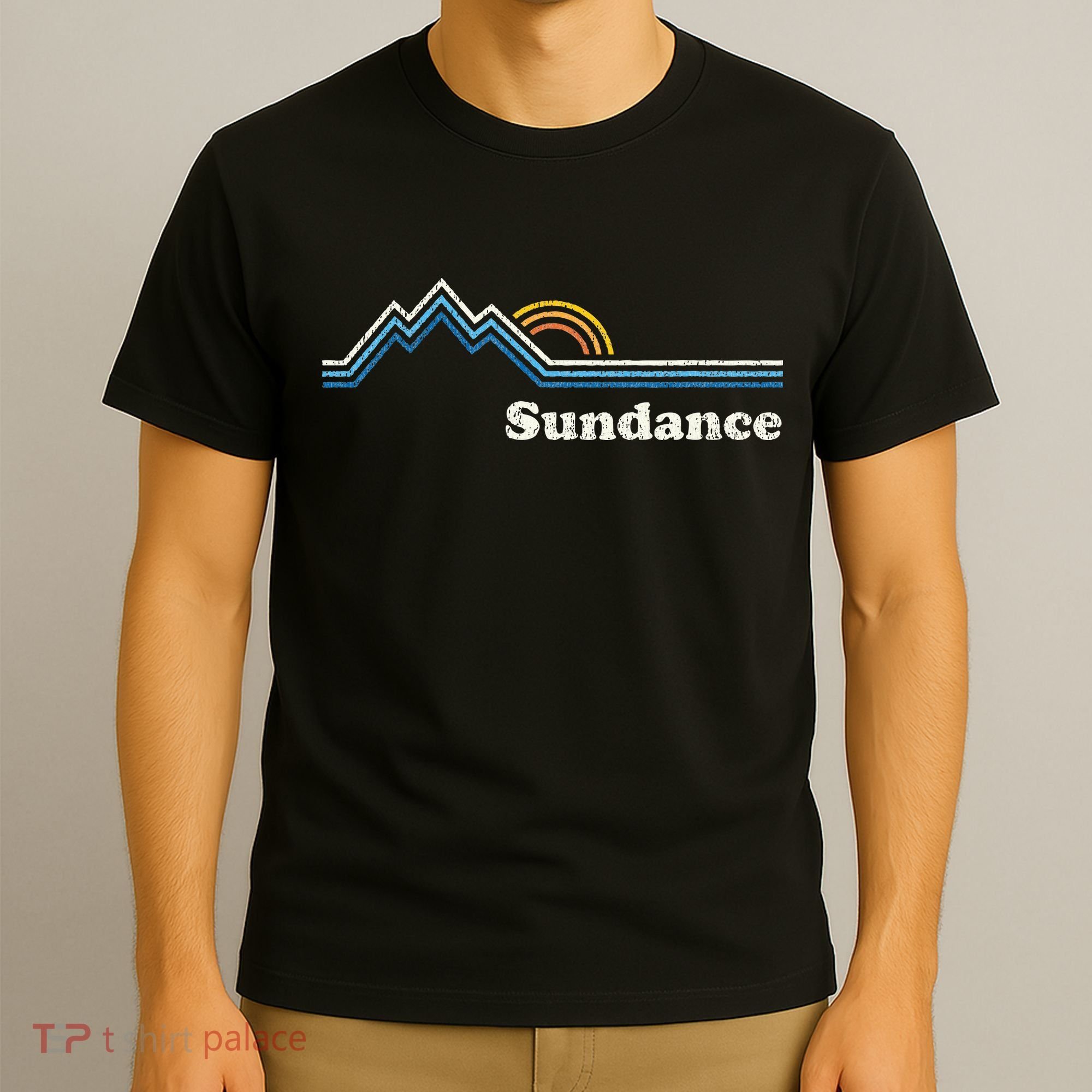 Retro Sundance Utah Ut Vintage Sunrise Mountains T-Shirt