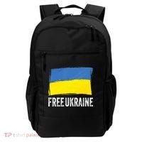 Retro Support Ukraine I Stand With Ukraine Flag Free Ukraine Gift Backpack thumb 0