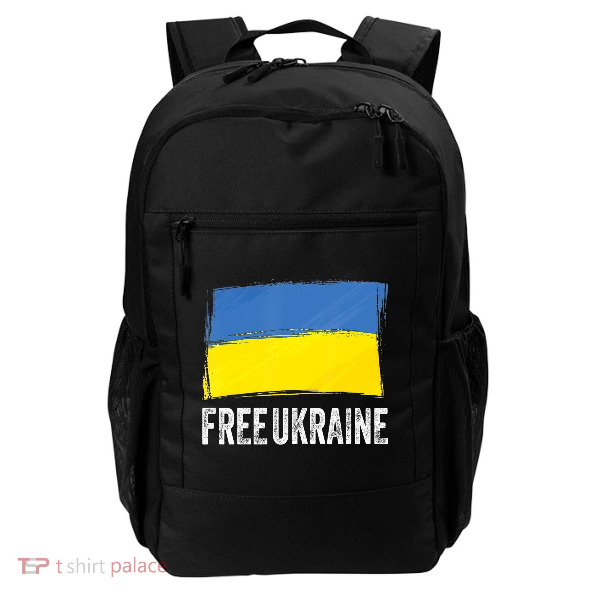 Retro Support Ukraine I Stand With Ukraine Flag Free Ukraine Gift Backpack