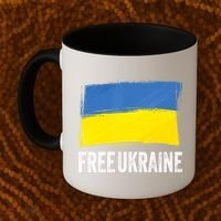 Retro Support Ukraine I Stand With Ukraine Flag Free Ukraine Gift Coffee Mug thumb 2