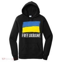 Retro Support Ukraine I Stand With Ukraine Flag Free Ukraine Gift Women's Hoodie thumb 0