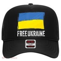 Retro Support Ukraine I Stand With Ukraine Flag Free Ukraine Gift Hat thumb 0