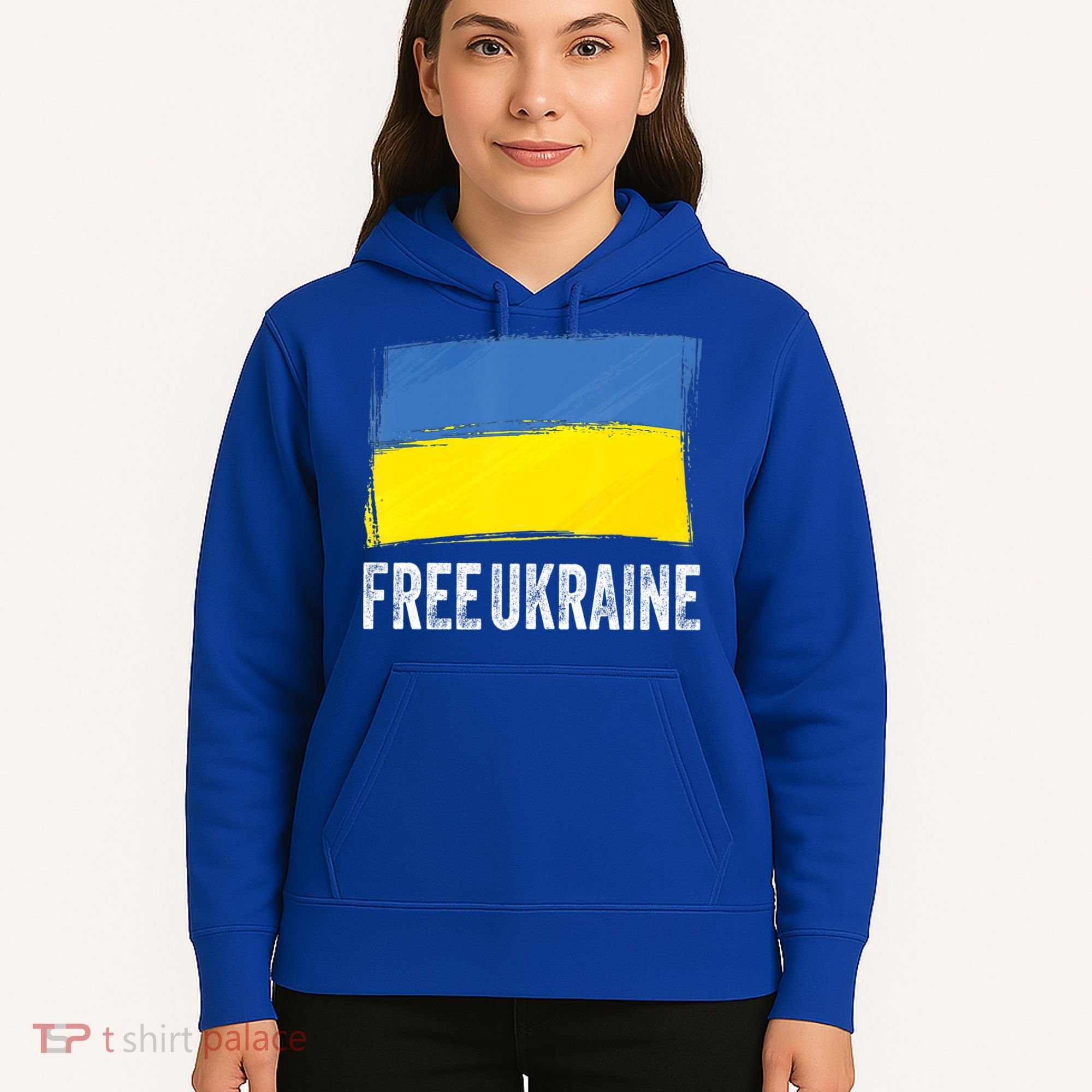 Retro Support Ukraine I Stand With Ukraine Flag Free Ukraine Gift Hoodie