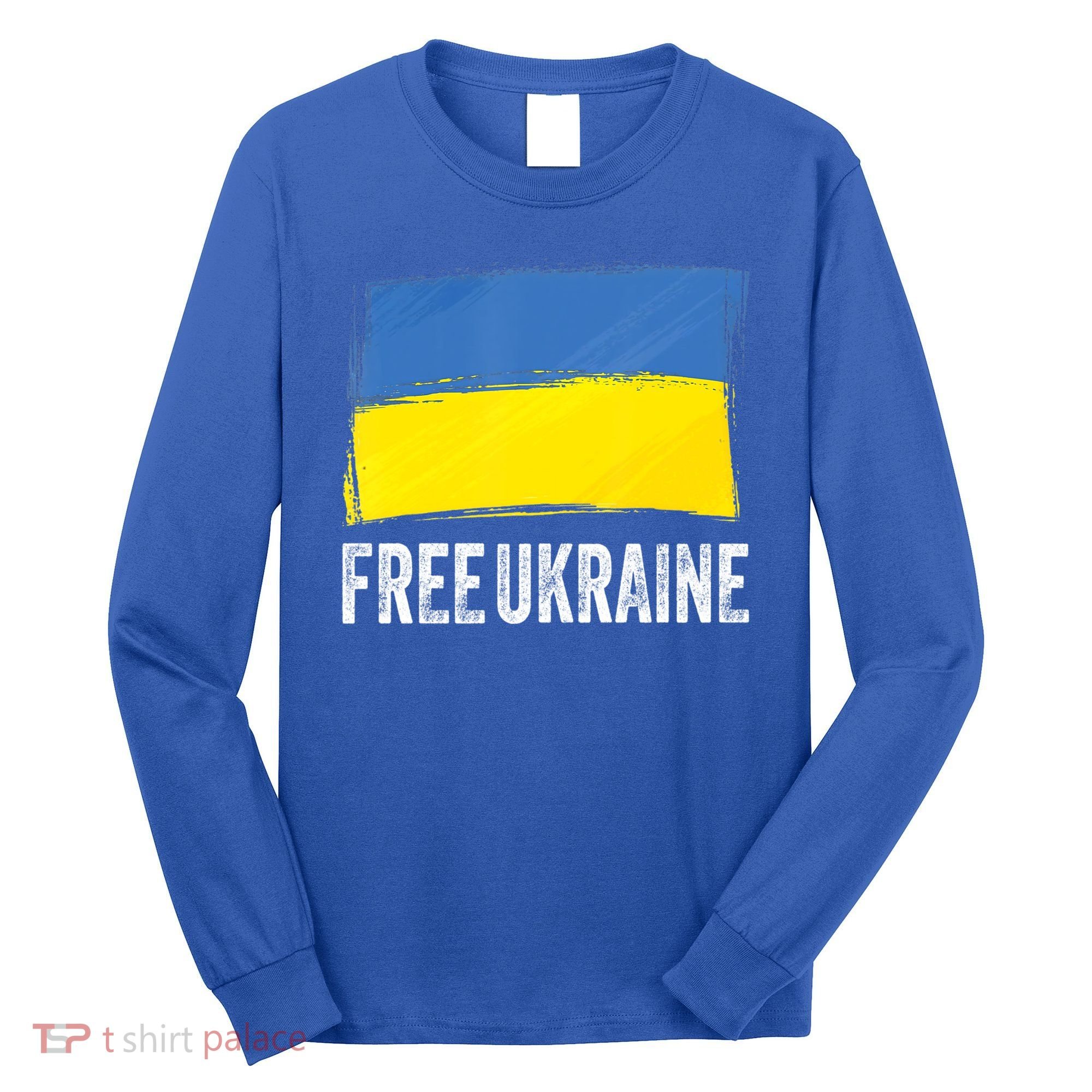Retro Support Ukraine I Stand With Ukraine Flag Free Ukraine Gift Long Sleeve Shirt