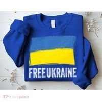 Retro Support Ukraine I Stand With Ukraine Flag Free Ukraine Gift Sweatshirt thumb 2