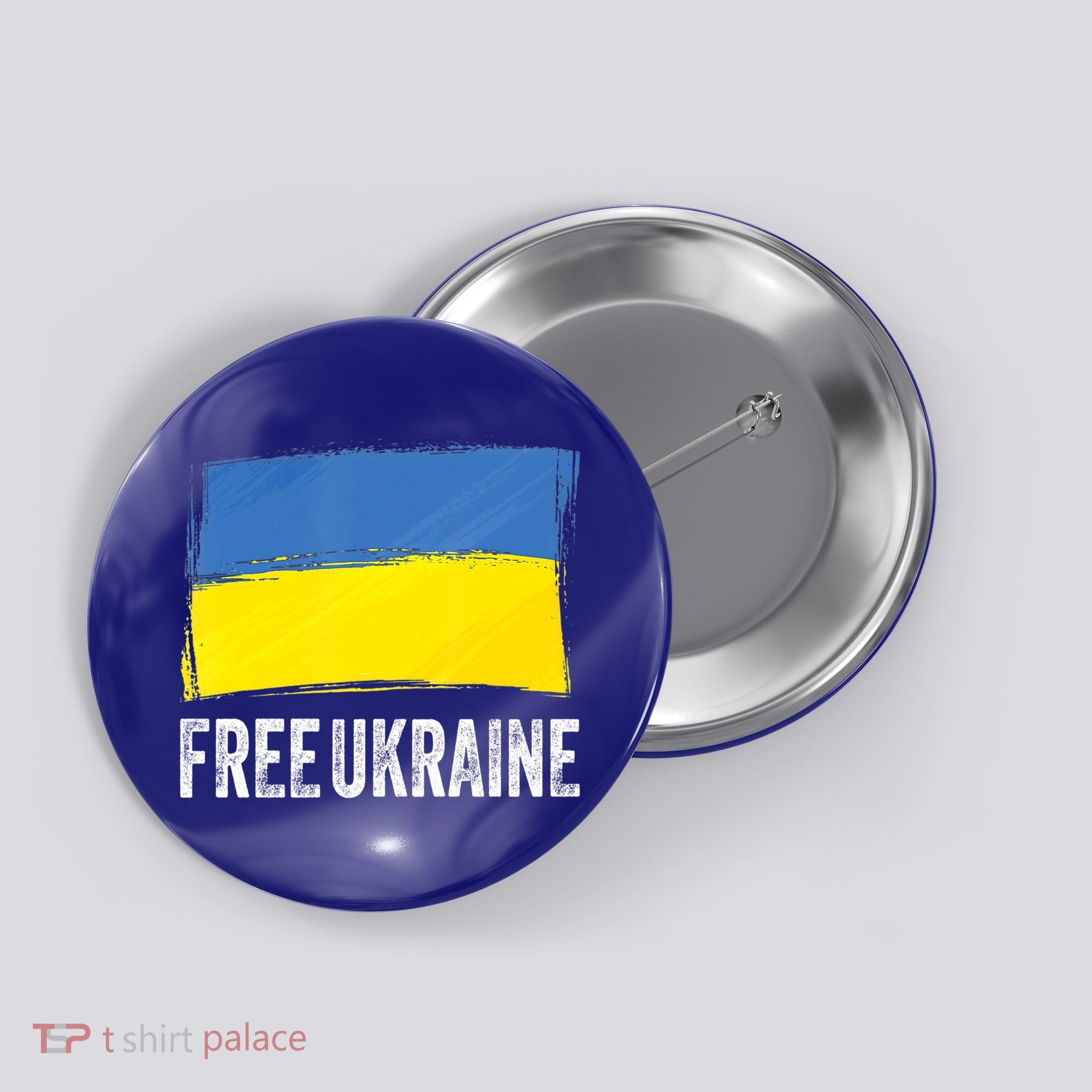 Retro Support Ukraine I Stand With Ukraine Flag Free Ukraine Gift Button