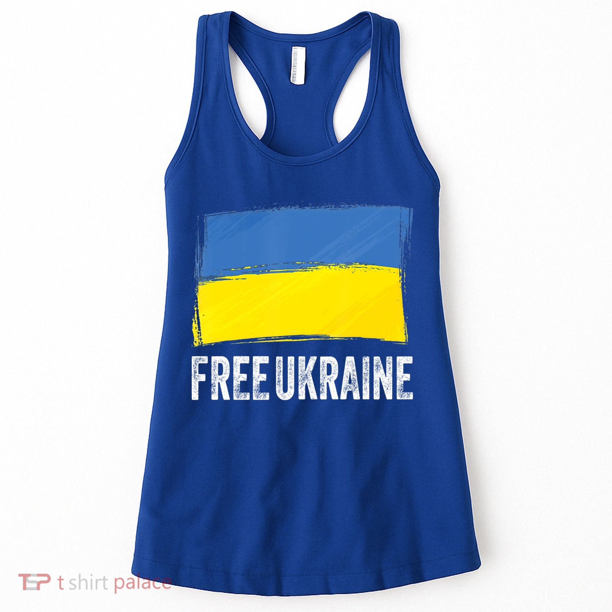 Retro Support Ukraine I Stand With Ukraine Flag Free Ukraine Gift Women's Tank Top