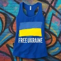Retro Support Ukraine I Stand With Ukraine Flag Free Ukraine Gift Women's Tank Top thumb 3