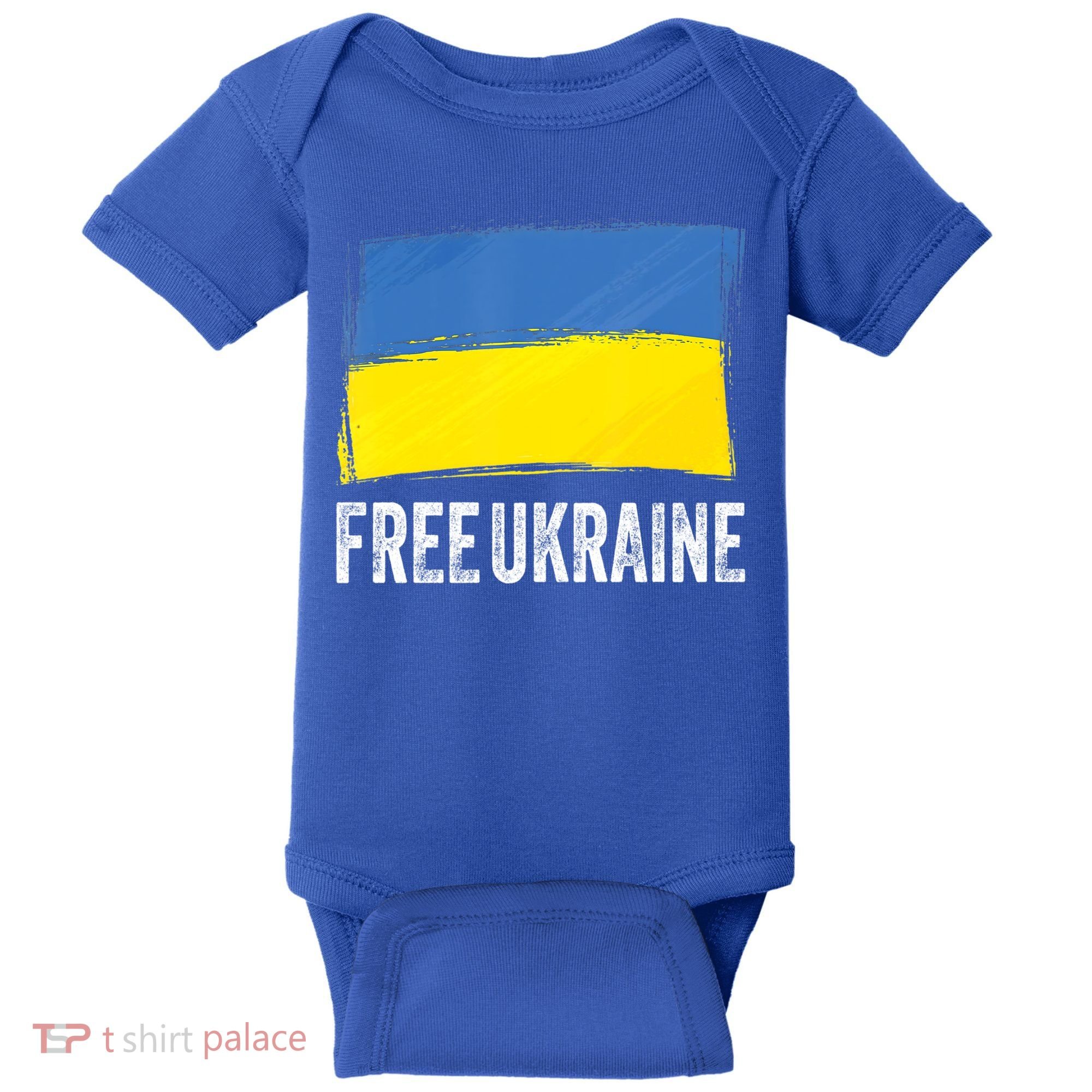 Retro Support Ukraine I Stand With Ukraine Flag Free Ukraine Gift Baby Bodysuit