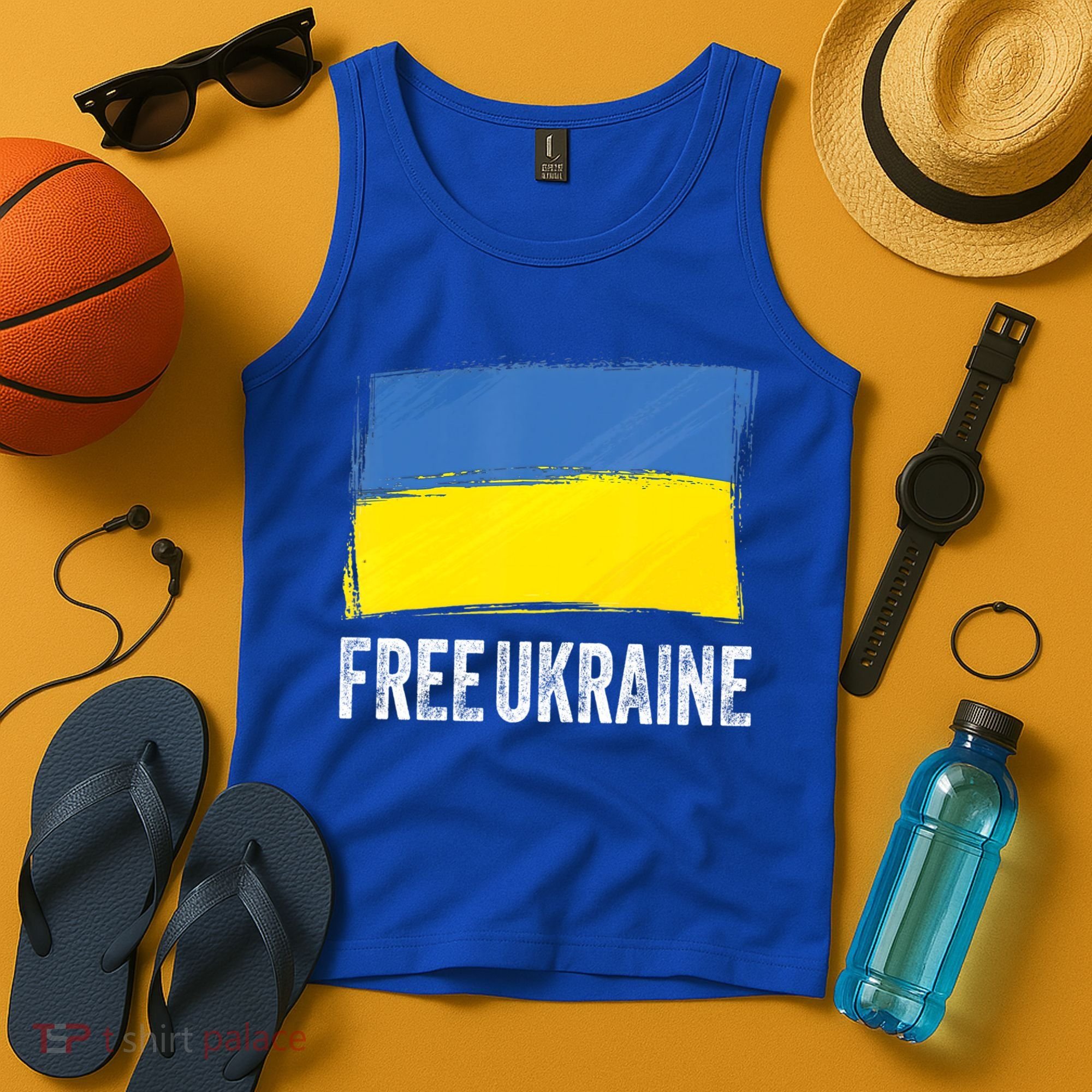 Retro Support Ukraine I Stand With Ukraine Flag Free Ukraine Gift Tank Top
