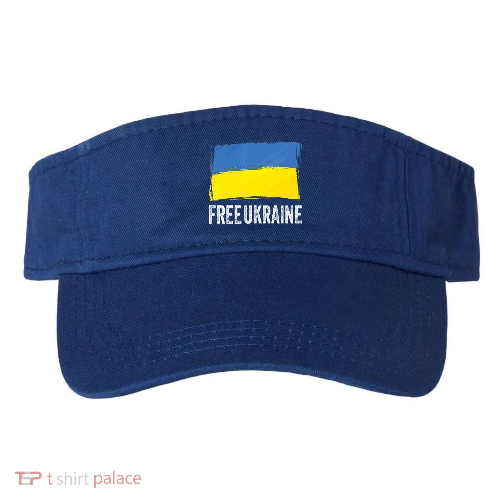 Retro Support Ukraine I Stand With Ukraine Flag Free Ukraine Gift Visor