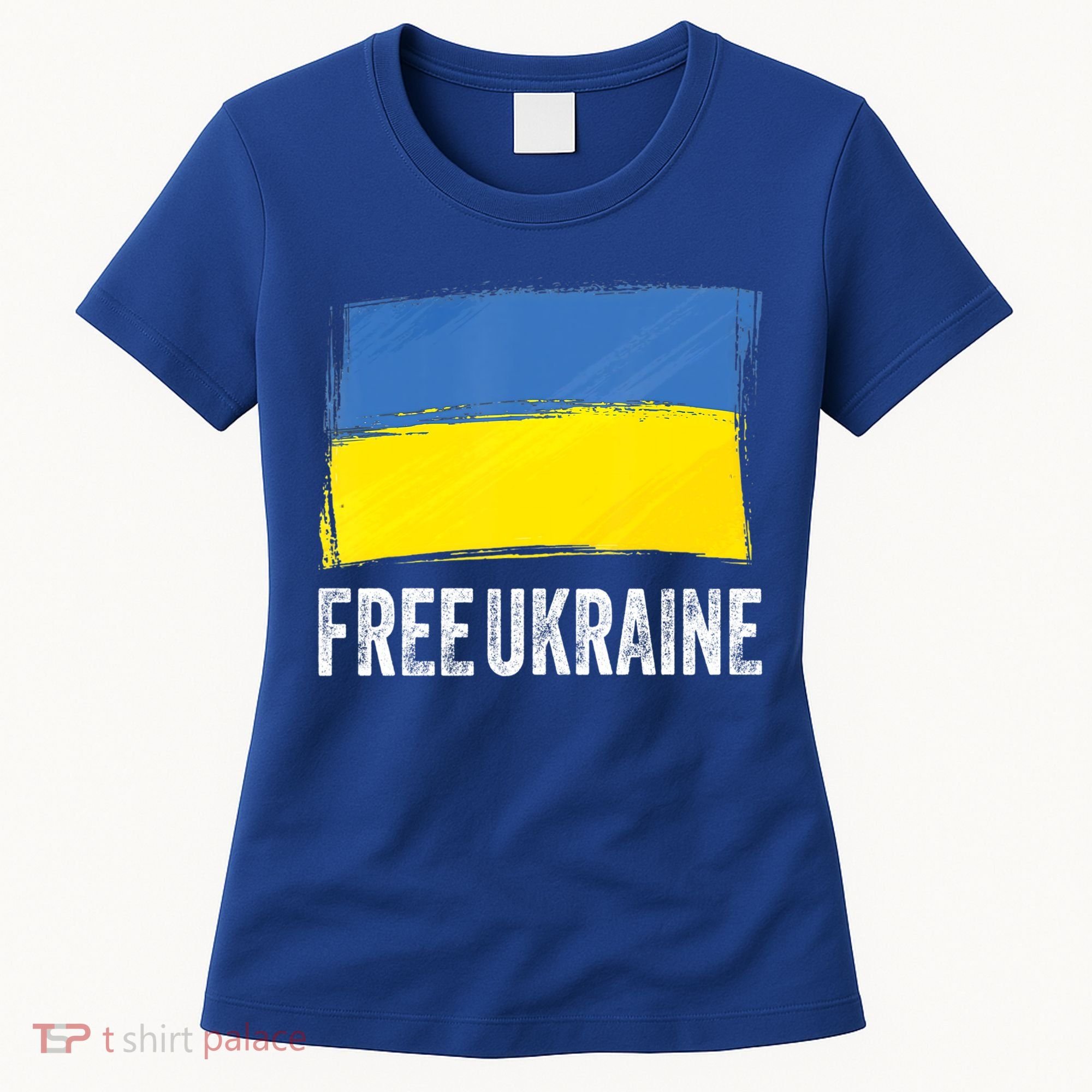 Retro Support Ukraine I Stand With Ukraine Flag Free Ukraine Gift Women's T-Shirt