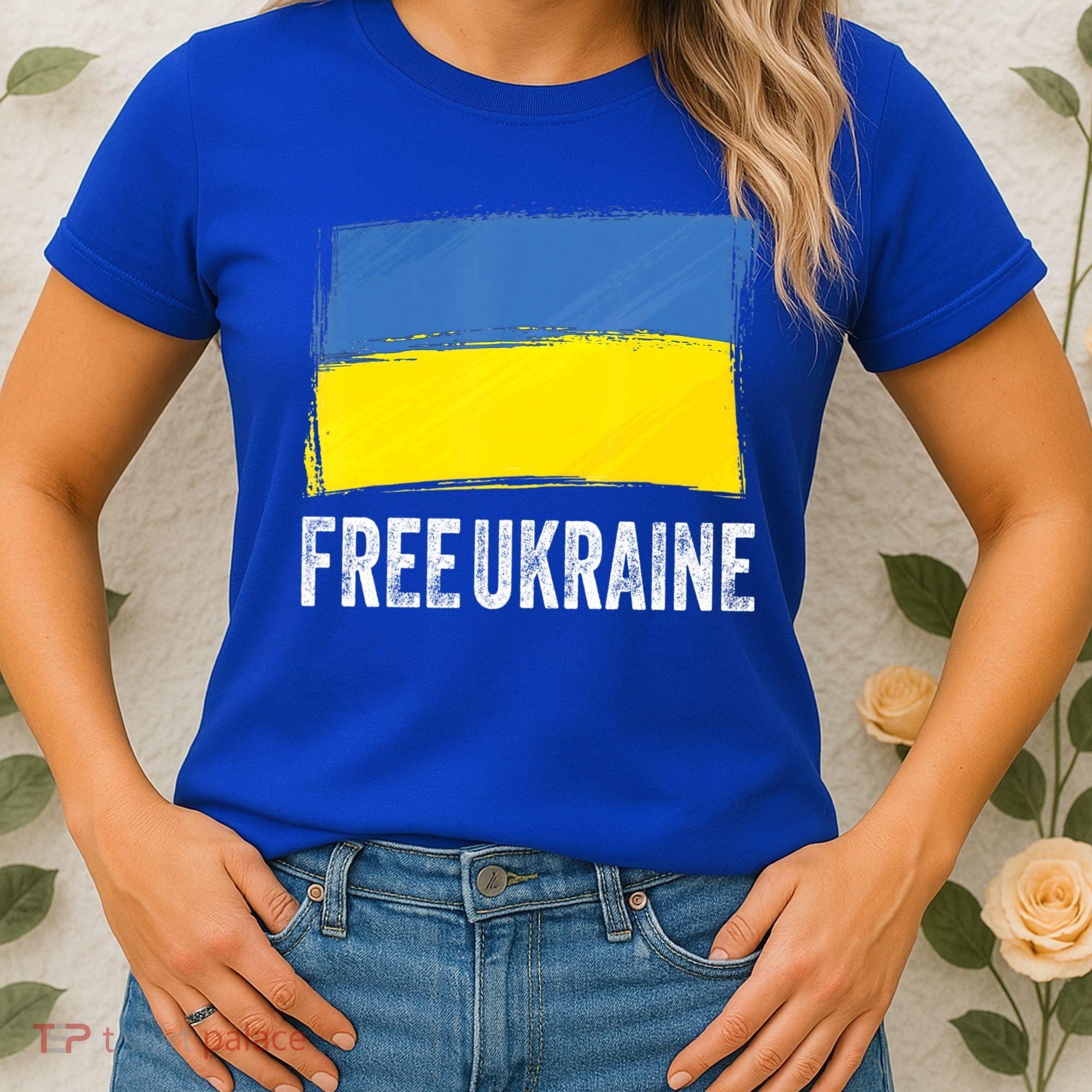 Retro Support Ukraine I Stand With Ukraine Flag Free Ukraine Gift Women's T-Shirt