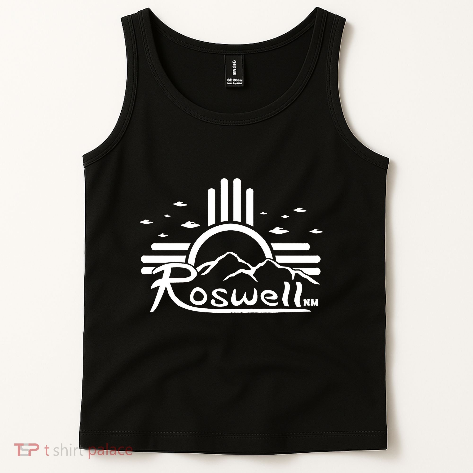 Roswell Sun Ufo Alien Funny Tank Top