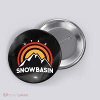 Retro Snowbasin Utah Button thumb 0