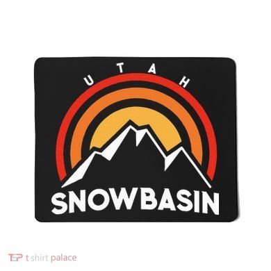 Retro Snowbasin Utah Mousepad