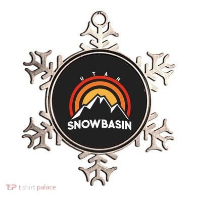 Retro Snowbasin Utah Ornament