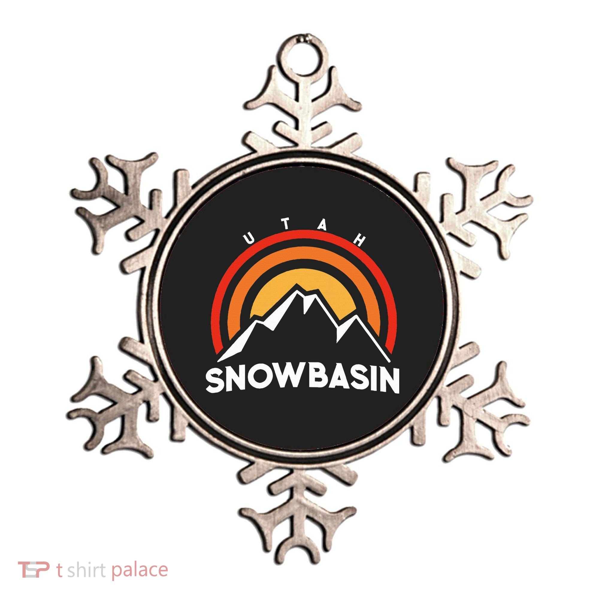 Retro Snowbasin Utah Ornament