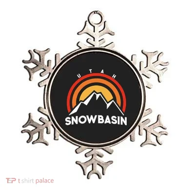 Retro Snowbasin Utah Ornament