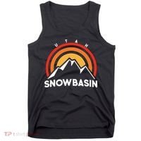 Retro Snowbasin Utah Tank Top thumb 0